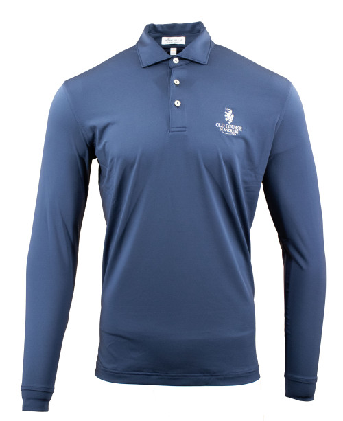 PM Solid Stretch Jersey Long Sleeve Polo