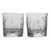 Old Course St Andrews Golf Cut Crystal Whisky Glasses