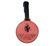 Engravable Glass Bag Tag -Pink