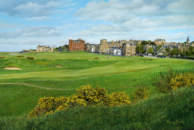 Richard Chorley Old Course Giclee Print on Canvas