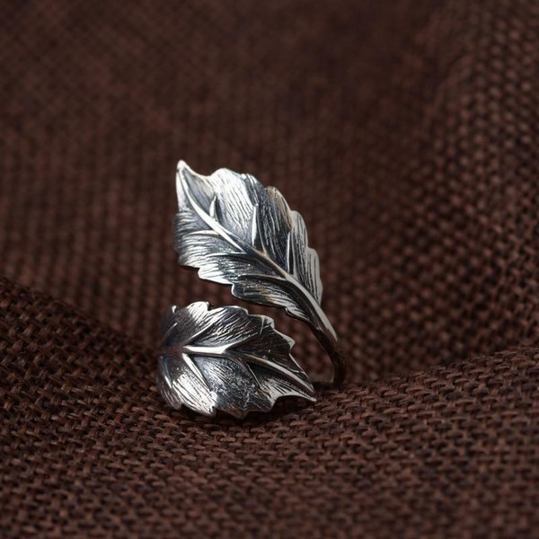 Bague en Argent Feuille zaxx