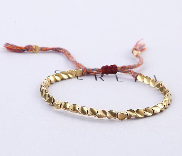 Bracelet Tibetain Avec Perles De Cuivre - BaliBali zaxx