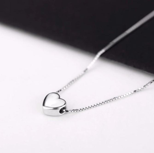 Collier Coeur En Argent Sterling zaxx