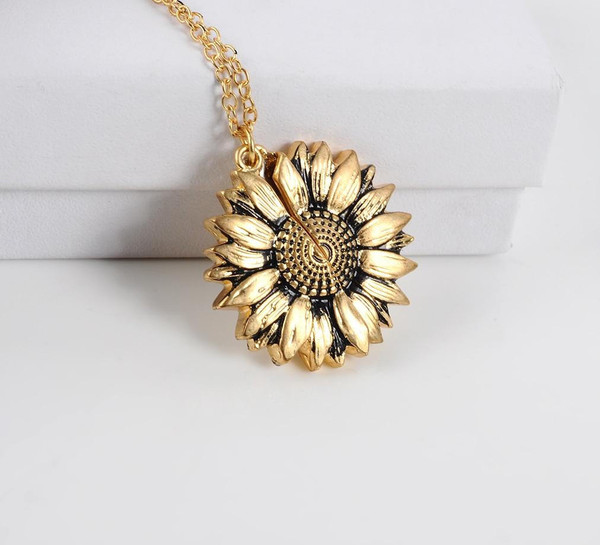 Collier avec Pendentif Tournesol zaxx