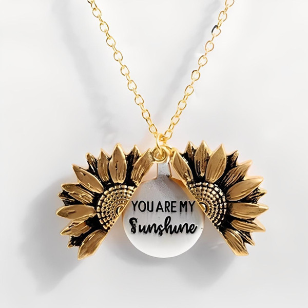 Collier avec Pendentif Tournesol zaxx