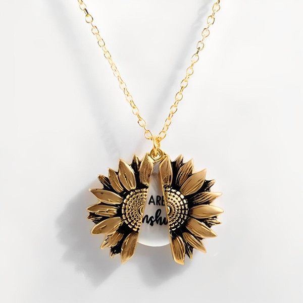 Collier avec Pendentif Tournesol zaxx