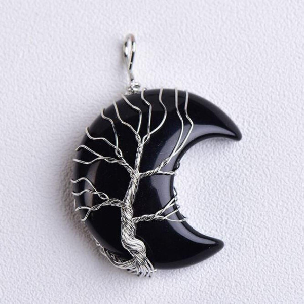 Pendentif Lune Arbre De Vie zaxx