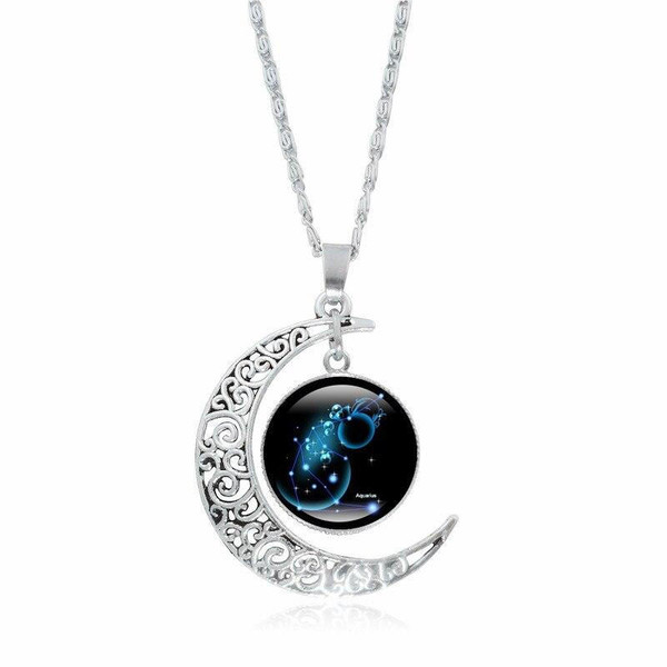 Collier croissant de lune zaxx