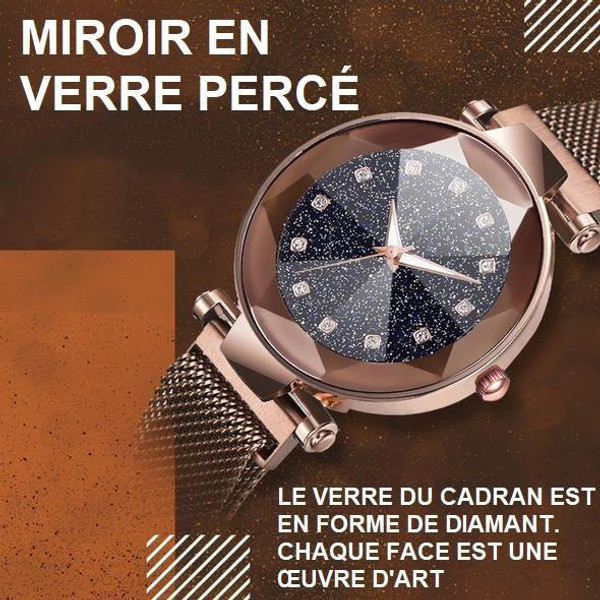 Montre a Quartz Magnetique Ciel Etoile zaxx