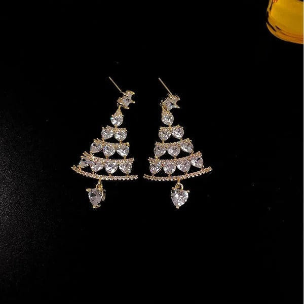 Boucles d'Oreilles Sapin De Noël zaxx