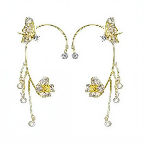 Boucles d'Oreilles Papillon En Zircon zaxx