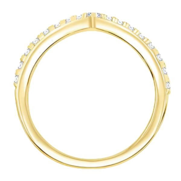Bague Semi-éternité En Forme De V Bague Semi-éternité En Forme De V zaxx