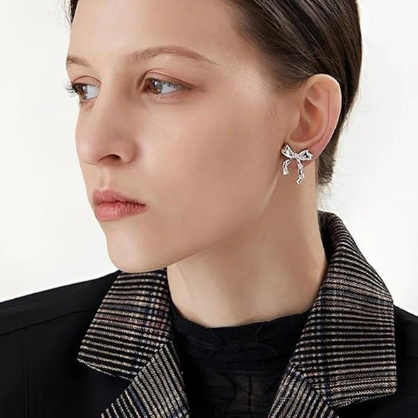 Boucles d'Oreilles En Forme De Noeud zaxx