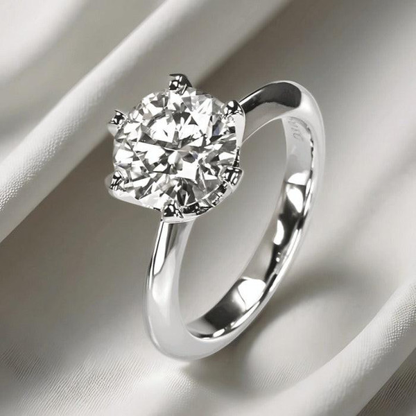 Bague Moissanite Impératrice III - Éclat Inspiré Du Diamant zaxx