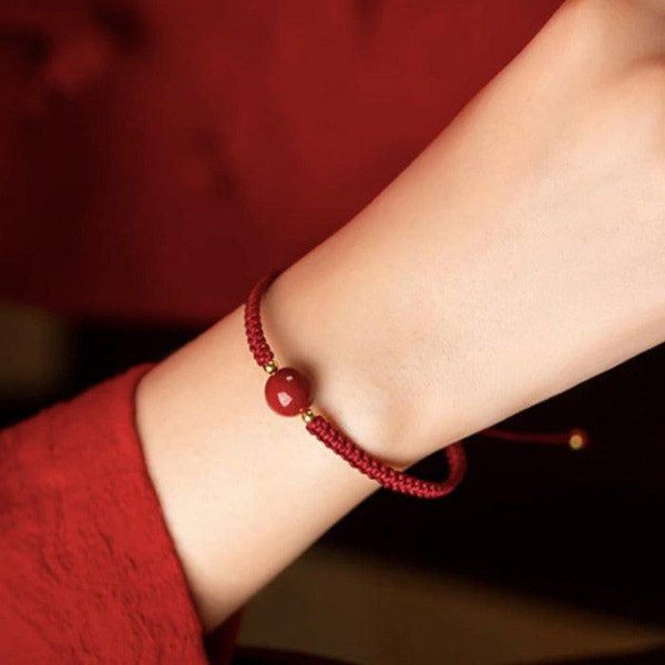 Bracelet Fil Rouge Porte-Bonheur zaxx
