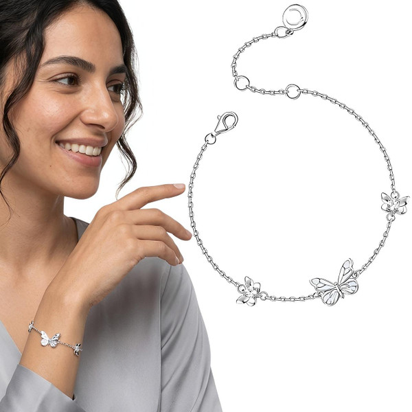 Collier Papillon Et Bracelet Papillon Lumineux zaxx