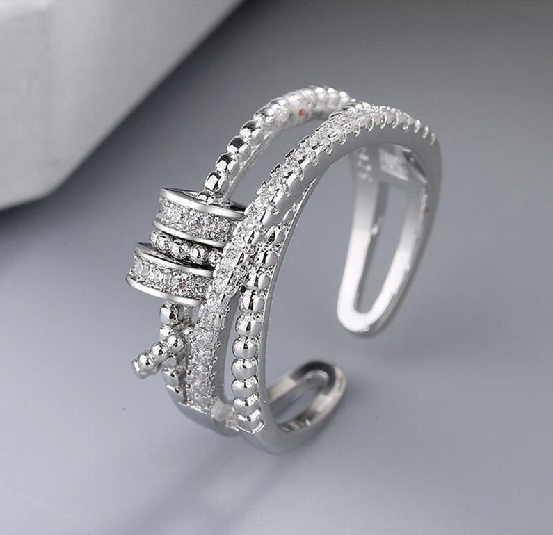 Bague anti-anxiété pour femme et homme Anneau anti-anxiété pour coureur  avec perle, bijoux anti-stress, bague empilable réglable Cadeau pour elle -   France