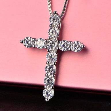 Collier Croix En Zirconium Collier Pendentif Croix Crucifix