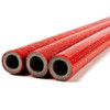 PEPTE 100cm Short Straight Piece 15-35mm Pipe Red Insulation Lagging 6mm Thick Foam 
