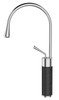 Invena Chrome/Black Marble Kitchen Sink Tap Bathroom Basin Mixer Bar Standing Faucet 