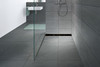 Black Stainless Steel Bathroom Floor Linear Shower Drain Channel