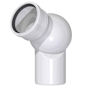 Leominor 32mm Drain Pipe Elbow Adjustable Waste Universal Ball Sewage Installation 