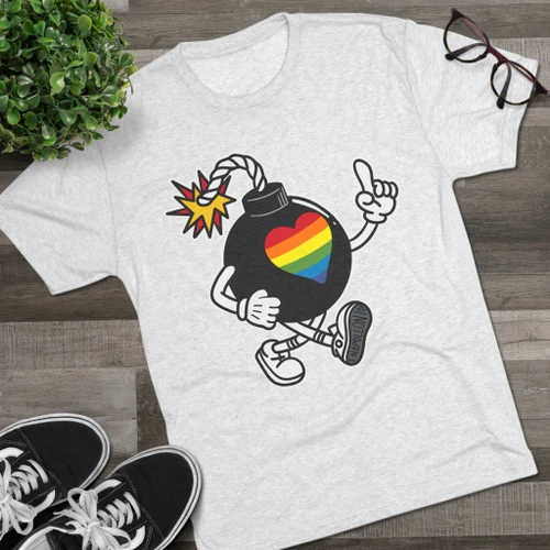 "Walkin Pride Bomb", Tri-Blend Crew Tee
