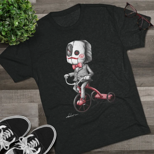 "Billy the Puppet", Unisex Tri-Blend Crew Tee - Free Shipping