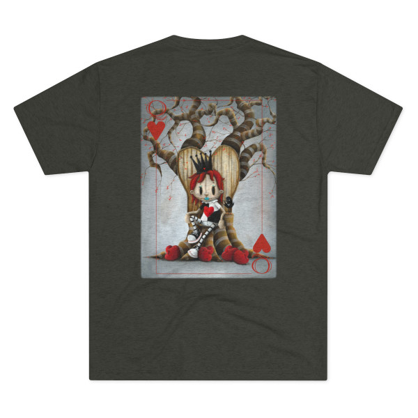 Queen of Hearts, Unisex Tri-Blend Crew Tee - Free Shipping