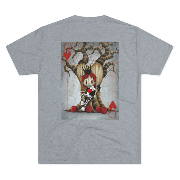 Queen of Hearts, Unisex Tri-Blend Crew Tee - Free Shipping