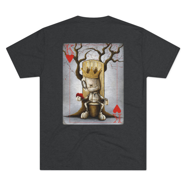 King of Hearts, Unisex Tri-Blend Crew Tee - Free Shipping