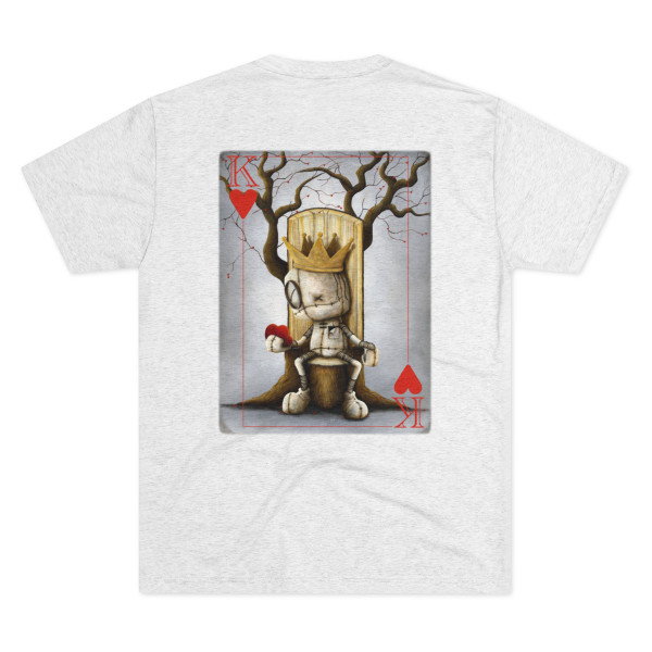 King of Hearts, Unisex Tri-Blend Crew Tee - Free Shipping