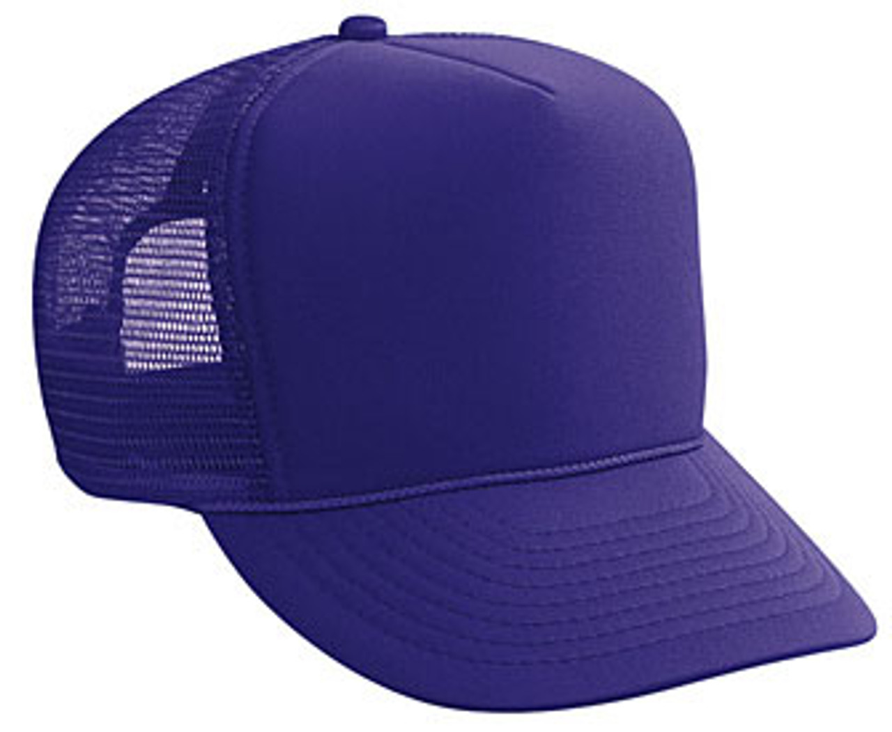 Purple plain blank Trucker Hat Mesh Hat Snapback Hat