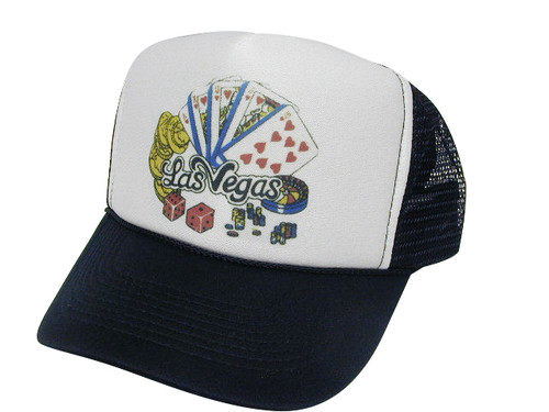 As shown in photo then color of the hat . ex. Black/white front