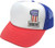 As shown in photo Red/White/blue/white front