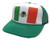 As shown in photo then color of the hat . ex.Green/White front