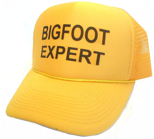 Bigfoot Expert Hat, Trucker Hat, Mesh Hats, Snap Back Hat by Hey! Hats