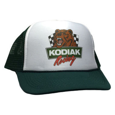 kodiak tobacco hat Vintage 80s Mack Cap Patch Logo White Snapback USA * Kodiak Fishing Team Rope Hat