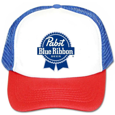 Pabst Blue Ribbon Hat Trucker hat mesh hat Snapback Hat