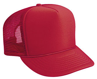 Red Plain Blank Trucker Hat Mesh Hat Snapback Hat