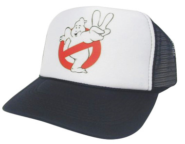 Cappello Trucker Vintage Ghostbusters &ndash; Rosso, Regolabile, Unisex, Stile Anni 80/90, Snapback