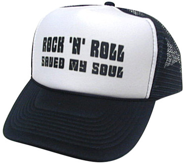 Rock N Roll Saved My Soul Hat, Trucker Hat, Funny Trucker Hats display picture 1
