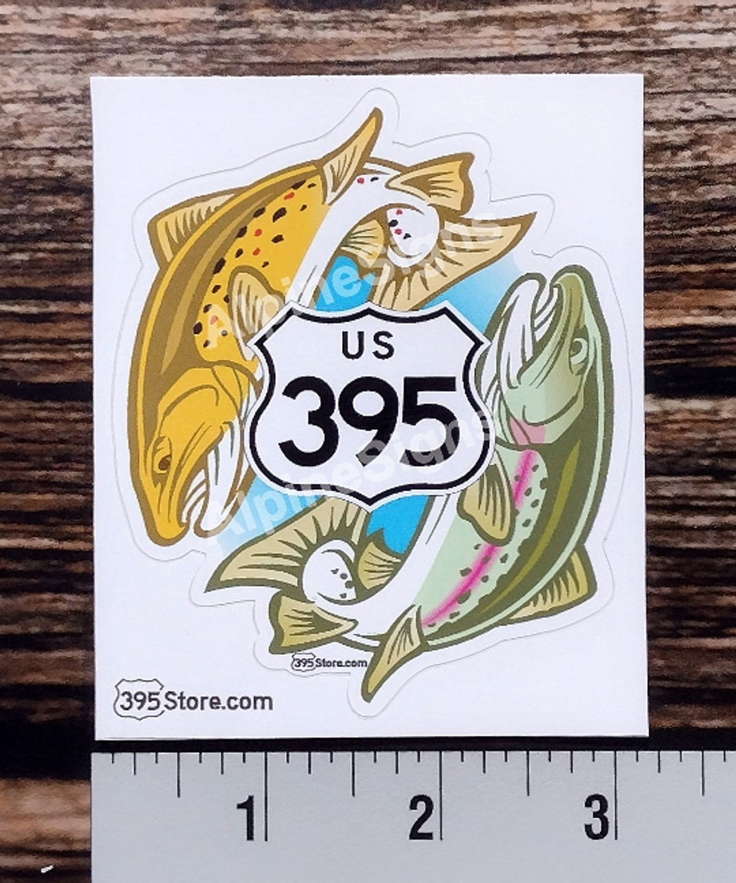 395 Yin Yang Brown Trout & Rainbow Trout Sticker - 395 Store