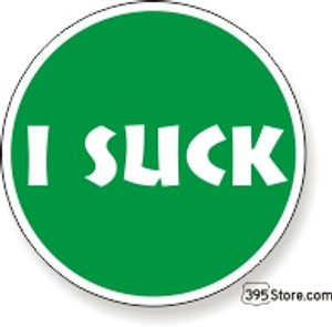 I Suck Snow Ski Snowboard Sticker