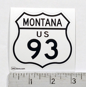 Montana route highway 93 sign sticker Montana route highway 93 sign sticker