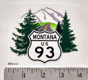 Love 93 Montana Bitterroot Route Highway sticker Love 93 Montana Bitterroot Route Highway sticker