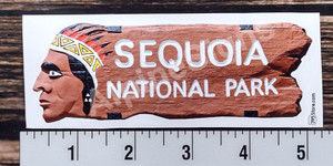 Sticker that looks like the old original Sequoia National Park sign Sticker that looks like the old original Sequoia National Park sign