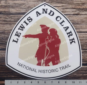 Lewis and Clark Trail sign as seen on highways in Idaho, Montana, Oregon and Washington