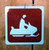 Snowmobile recreation sign as seen on the highways