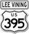 Route 395 Lee Vining 2-piece Sticker